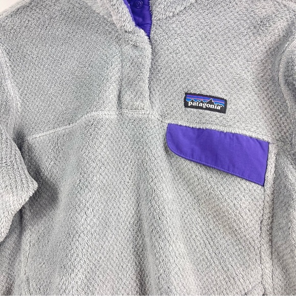 Patagonia Grey Half-Button Fleece Jacket - Picture 9 of 13